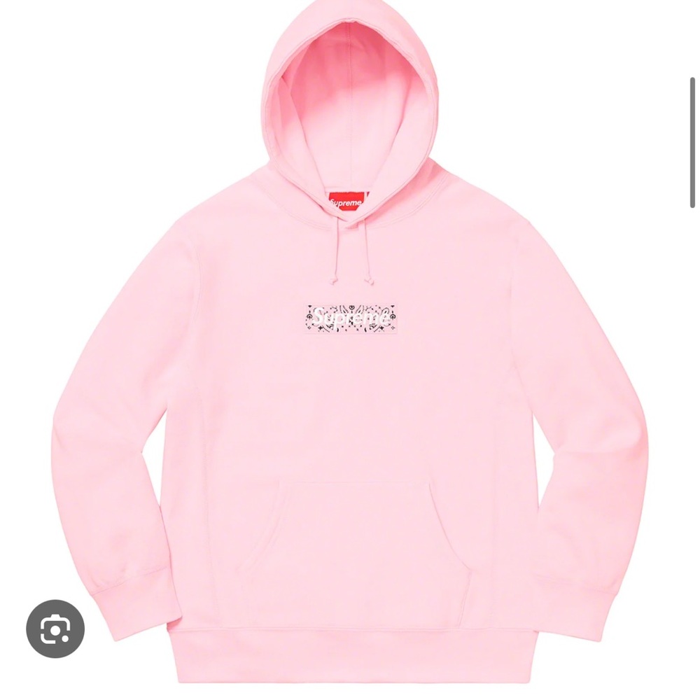Supreme box logo bandanna hoodie
